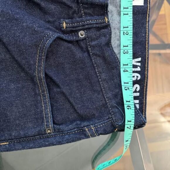 Vans  Denim Jeans Mens 36x34 Dark Navy Blue V16 Slim - Picture 6 of 7